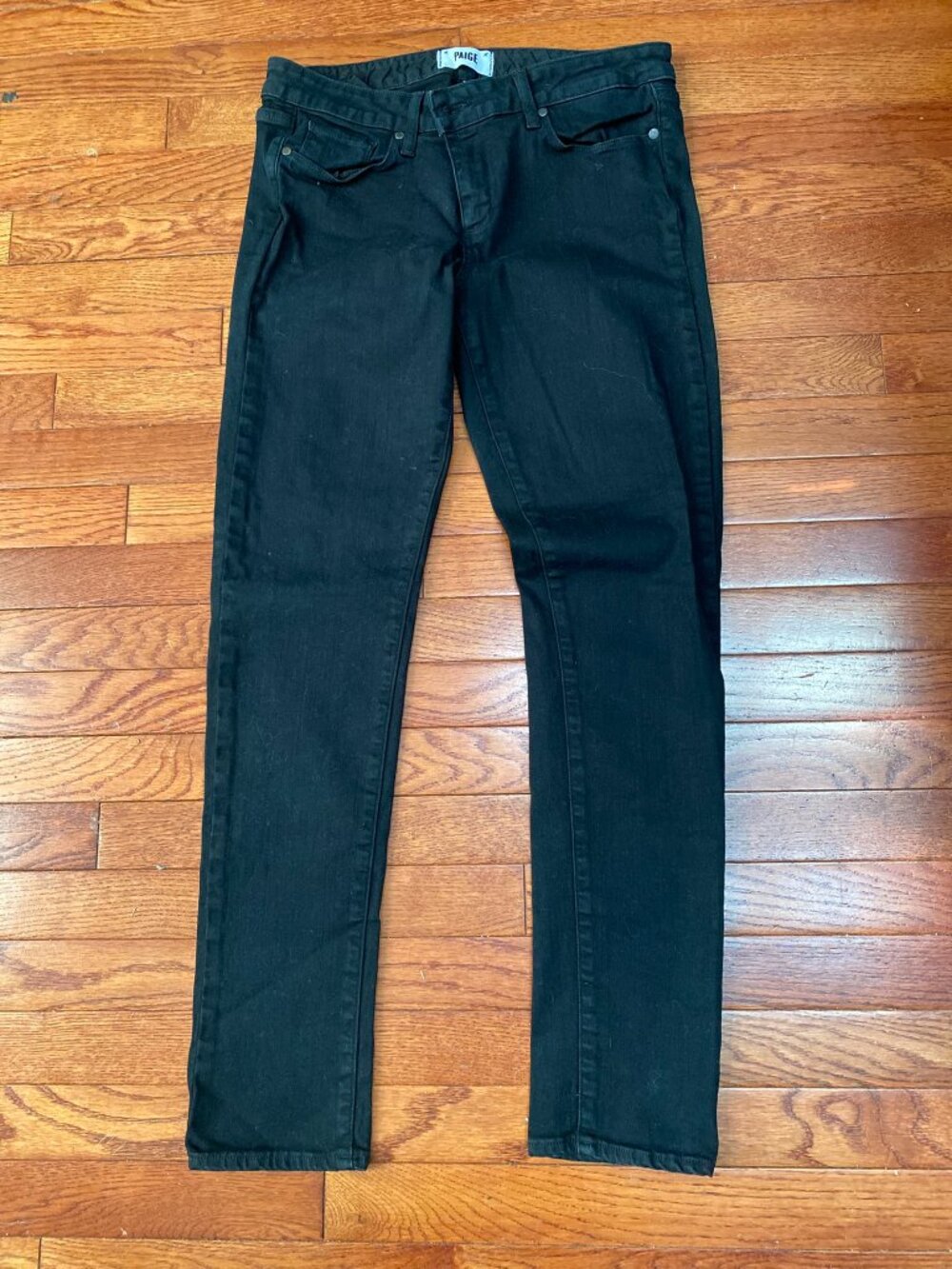 Paige Skyline skinny black jeans size 31